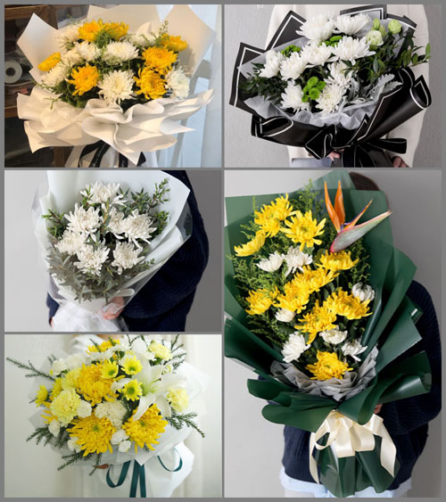 山东青岛平度市旧店镇岙山后村白事花束代送